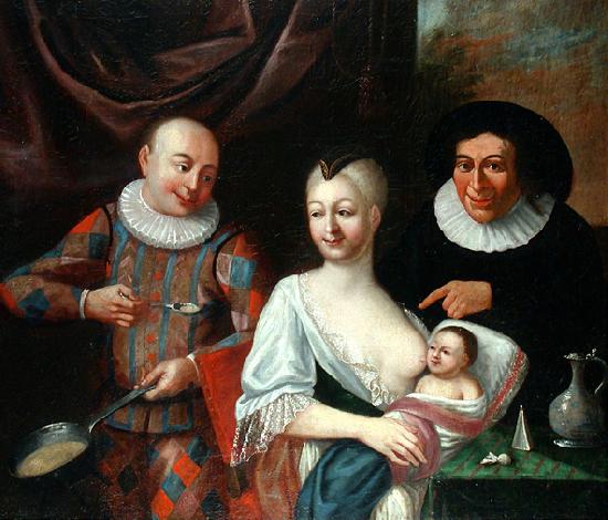 VIVARINI, family of painters Mother and child with Harlequin oil painting image